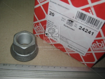 Гайка М22х1,5x30x47 SW33 колеса BPW, RENAULT (вир-во Febi)