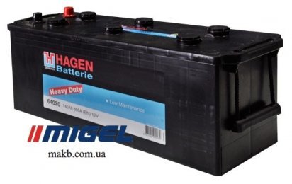 Акумулятор Hagen 140Ah L+ 800A