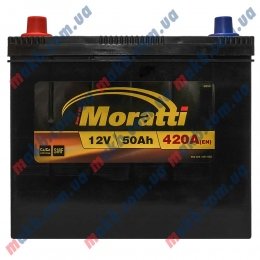 Акумулятор Moratti 50Ah JL+ 420A (honda)