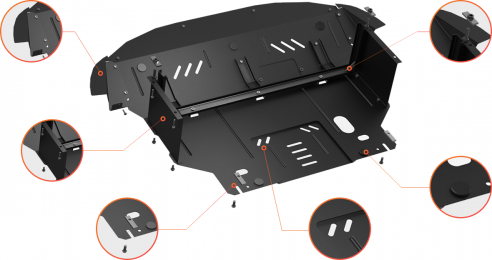 Захист двигуна КОЛЬЧУГА для Toyota ProAce (2017-) 2,0 HDI