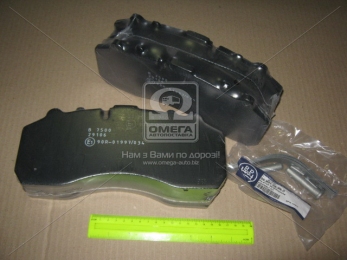 Колодка гальмівний. диск. (компл. на вісь) BPW, DAF XF95, IVECO, MB ACTROS, SAF, SCANIA (вир-во BPW)