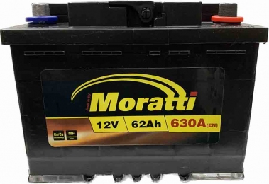 Акумулятор Moratti 62Ah R+ 630A