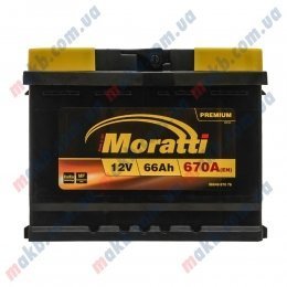 Акумулятор Moratti 66Ah R+ 670A