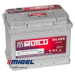 Акумулятор Mutlu Silver Calcium 63Ah R+ 550A
