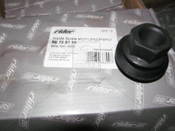 Гайка М22*1,5*52,8*39*27 BPW, DAF, MAN (RIDER)