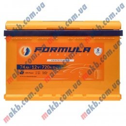 Акумулятор FORMULA 74Ah R+ 720A