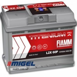 Акумулятор Fiamm Titanium PRO 60Ah R+ 540A