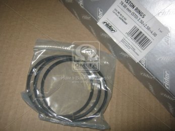 Кільця поршневі 078.00 мм (STD) 2,50x2,50x4,00 (RIDER)