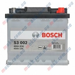 Акумулятор BOSCH S3 45 AH R+400A (EN)