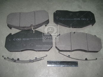 Колодка торм. диск. (компл. на ось) MAN 2000,TGA, MB, KASSBOHRER, RVI MAGNUM,PREMIUM (пр-во CEI)