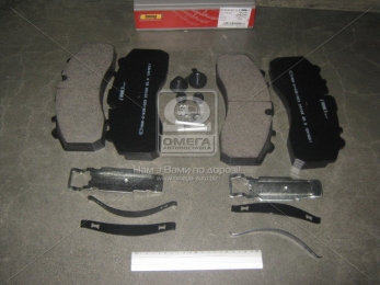 Колодка гальмівний. диск. (компл. на вісь) BPW, DAF XF95, IVECO, MB ACTROS, SAF, SCANIA (вир-во Lumag)