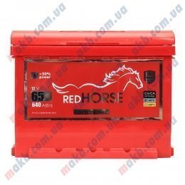 Акумулятор RED HORSE 65Ah R+ 640A