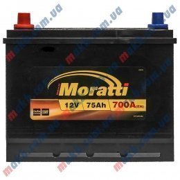 Акумулятор Moratti 75Ah JL+ 700A