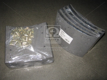 Накладка гальмівний. (компл. на вісь) PREMIUM 419х178 (Відп.6,35 мм) 1-ї рем. ROR TA, FRUEHAUF (RIDER)