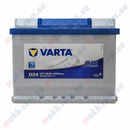Акумулятор Varta 60Ah R+ 540A Blue Dynamic