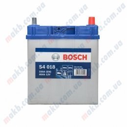 Акумулятор Bosch S4 Silver 40Ah JR+ 330A (EN) (тонка клема)