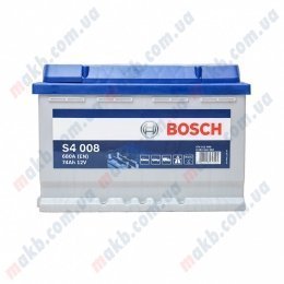 Акумулятор Bosch S4 Silver 74AH R+680A (EN)