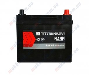 Акумулятор Fiamm Black Titanium 45Ah JR+ 360A