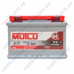 Акумулятор Mutlu SFB Technology (Ser3) 75Ah R+ 720A