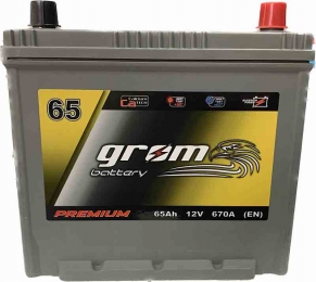 Акумулятор Grom 65Ah JR+ 670A