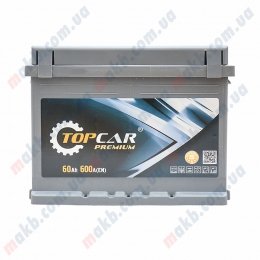 Акумулятор TOP CAR Premium 60Ah L+ 600A