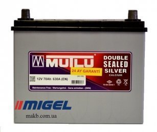 Акумулятор Mutlu Silver Calcium 70Ah JR+ 630A