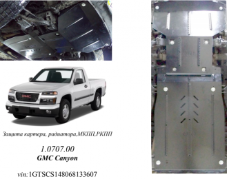 Защита двигателя КОЛЬЧУГА для GMC Canyon (2004-2014) 2.8i/МКПП