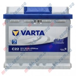 Акумулятор Varta 52Ah R+ 470A Blue Dynamic
