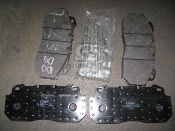 Колодка гальмівний. диск. (компл. на вісь) RVI MAGNUM, VOLVO B10/12(95-), ROR TA/TM, передн. (вир-во TRW)