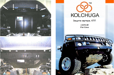 Захист двигуна КОЛЬЧУГА для Fiat Linea Classic (2007-) МКПП/крім 1,6 АКПП