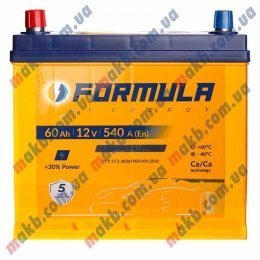 Акумулятор FORMULA 60Ah JL+ 540A
