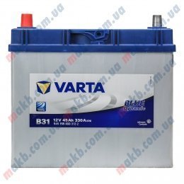 Акумулятор Varta 45Ah JL+ 330A Blue Dynamic (тонка клема)