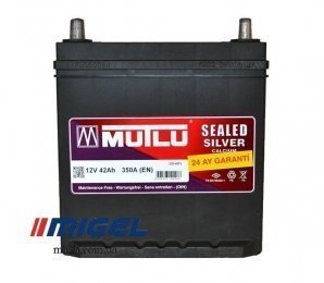 Акумулятор Mutlu Sealed Silver 42Ah JL+ 350A (тонка клема)