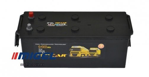 Акумулятор TOP CAR 140Ah L+ 850A