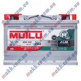 Акумулятор Mutlu AGM Start-Stop 70Ah R+ 760A
