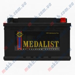 Акумулятор Medalist 71Ah R+ 640A (Низькобазовий)