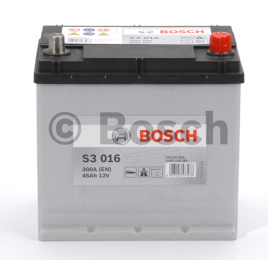 Акумулятор Bosch S3 (S3016) 45AH JR+300A (EN)