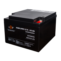 Аккумулятор AGM LPM 12V - 26 Ah под болт М5