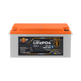 Акумулятор LP LiFePO4 51,2V - 50 Ah (2560Wh) (BMS 80A/50А) пластик Smart BT