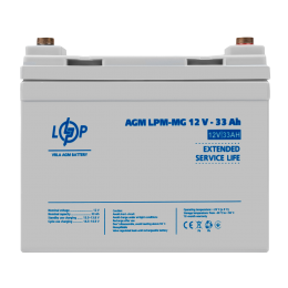 Аккумулятор мультигелевый LPM-MG 12V - 33 Ah + справа