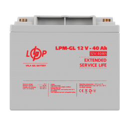 Аккумулятор гелевый LPM-GL 12V - 40 Ah